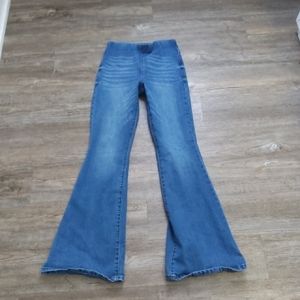 Anthropologie SEEthrusoul Women's Blue Flared Jeans Size 25